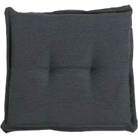 GO-DE Textilgesellschaft Hockerauflage - Dunkelgrau - 50 x 50 cm - mit Stehsaum