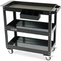 HBM Deluxe 3-Lagen-Universal-Werkzeugwagen auf Rädern