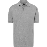 James & nicholson Hochwertiges Polohemd mit Armbündchen grey-heather, Gr. XXL