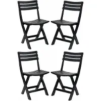 Koopman 4x Gartenstuhl Campinstuhl Balkonstuhl Klappstuhl Stuhl Gartenmöbel 0640
