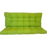 Rattani Premium Kissen , Polster für Hollywoodschaukel , Gartenschaukel , Gartenbank B 140 cm , Fb. Colore verde chiaro (hellgrün)
