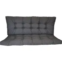 Rattani Premium Kissen , Polster für Hollywoodschaukel , Gartenschaukel , Gartenbank B 160 cm , Fb. Colore antracite ( anthrazit )