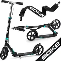 Soke City Scooter, schwarz und türkis