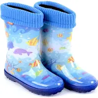 Demar Kinder HAWAI LUX Jungen Mädchen Thermostiefel Gummistiefel gefüttert Größe: 22/23, Herstellerfarbe: Ozean