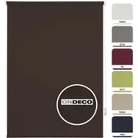 Ondeco Tageslichtrollo Klemmträger ohne Bohren Farbe: Braun, Größe: 100x160 cm