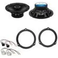 Crunch GTS-62 Koaxial Lautsprecher Einbauset für Ford Fiesta MK6 Facelift hinten