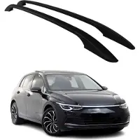 Omtec Dachreling Relingträger für VW Golf mk8 2019-2025 Aluminium Schwarz 2x