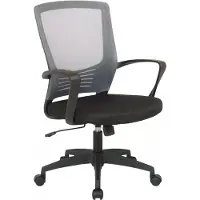 In And OutdoorMatch Bürostuhl Brendan - Stoff - Grau - Ergonomisch - höhenverstellbar - 48x48x101cm - Deluxe