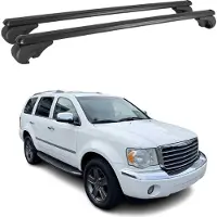 Omtec Dachträger für Chrysler Aspen 2007-2009 Gepäckträger Grundträger Alu Schwarz 2x