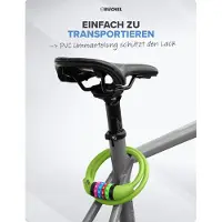 Buchel Fahrradschloss für Kinder Zahlenschloss grün 65 cm