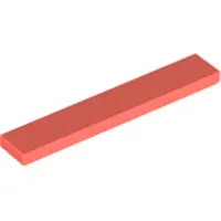 LEGO 1x6 Fliesen 6636 - 50 Stück Coral
