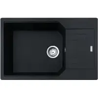 Franke Urban - Fragranit Küchenspüle UBG 611-78 BB, 780x500 mm, schwarz matt 114.0700.104