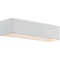 Arcchio Karam LED Wandleuchte W36,5 White - , Karam, dimmbar, Weiß, für Wohnzimmer, Aluminium, Modern