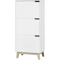Miliboo - Design-Aufbewahrungsmöbel Weiß 3 Türen LEENA