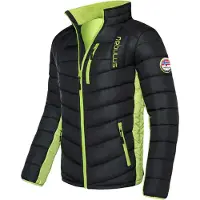 Nebulus GRAFFITY Winterjacke Herren, warme Outdoorjacke, praktische & vielseitige Übergangs- & Winterjacke, P4765 - Herren, schwarz-lime, XL