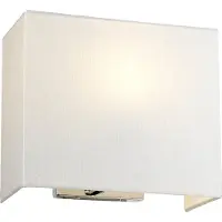 Elstead Lighting Elstead Riley Wandleuchte E27 Medium Poliertes Chrom Elfenbein