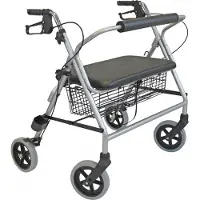 Trendmobil R225 XL - SB 60Rollator für Schwergewicht, Farbe silber