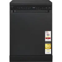 Exquisit Stand-/Unterbau-Geschirrspüler GSP9616-450B schwarz | 16 Maßgedecke | Energieklasse B | 45 dB | 8 Programme | Besteckschublade | Halbe Beladu