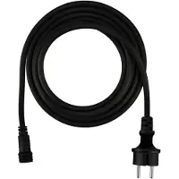 LEDVION - 3 Meter Netzkabel Inkl. Stecker für Lichterkette - IP44 - EU -