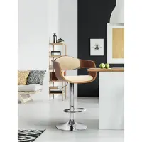 CLP Barhocker Kingston C walnuss/creme