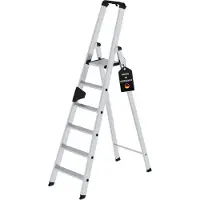 Proregal Stufen-Stehleiter einseitig begehbar 6 Stufen