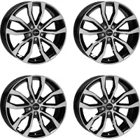 Autec Felgen UTECA 9.5x19 ET 38 5x112 Schwarz poliert 4-U9519385074611 kompatibel mit BMW X6