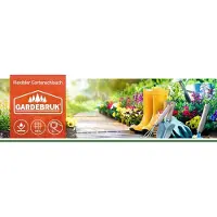 B2X Flexibler Gartenschlauch 75 m mit 10-Funktions-Sprühkopf und rutschfestem Griff