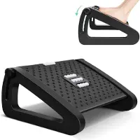 OEM Ergonomische voetkruk met massagetextuur en roller - Verstelbare voetensteun in 6 verschillende hoogtes