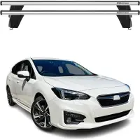 Menabo Dachträger für Subaru Impreza mk5 Schrägheck 2016-2025 75kg Alu Silber 2x