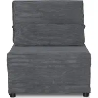 Family meble Sessel Kimo Relaxsessel Sessel mit Schlaffunktion Bequemer Sessel mit Stauraum Loungesessel Sessel Wohnzimmer Schlafzimmer Dunkelgrau(A)