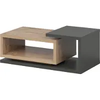 Masseno Couchtisch BOTTEGA 120 cm Kaffetisch für Wohnzimmer Sofatisch Wohnzimmertisch Anthrazit