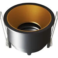 LEDVION LED Einbaustrahler Rund Schwarz GU10 Fassung dimmbar