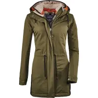 Killtec G.I.G.A - Damen Casual Funktionsparka mit abzippbarer Kapuze, Limitlos WMN PRK A (35926), Größe:34, Farbe:Oliv (00717)