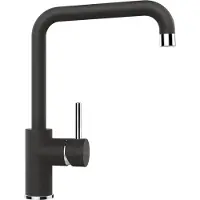 Schock Armatur FONOS in ONYX mit schwenkbarem Festauslauf / Einhebelmischer / Cristalite Plus
