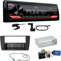 JVC KD-X272DBT DAB+ Bluetooth FLAC USB Einbauset für Skoda Yeti 5L Octavia 2