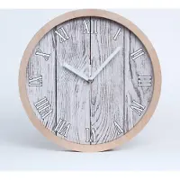 Tulup Holzuhr 20fi cm wanduhr - weiße Spitzen - Holzwand