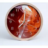 Tulup Holzuhr 20fi cm wanduhr - Cave Landschaft