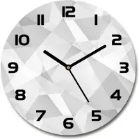 Tulup Wanduhr aus Glas 30fi Glasbild Glasuhr Gehärtetes Glas - schwarze-zeiger - Abstraction background