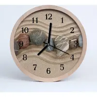Tulup Holzuhr 30fi cm wanduhr - Sandsteine