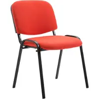 Mendler Besucherstuhl HLO-CP111 Stoff rot