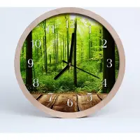 Tulup Holzuhr 30fi cm wanduhr - Round loft Wald