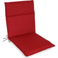 Kettler Herlag Niedriglehner Gartenstuhlauflage Bea 100x50x4,5cm Wasserabweisend Fleckschutz Rot