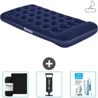 Bestway Luftmatratze - 1 Person - 99 x 188 x 28 cm - Blau - Inklusive Zubehör