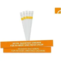 Steinbach | Dosierschwimmer Kit inkl. 50 Teststreifen | 12,5 cm Ø | Poolwasser sauber und kristallklar