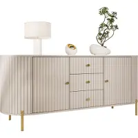 Mirjan 24 Türkommode Sepiroz 180 2D3S, Stilvoll Wohnzimmer, Kommode mit zwei Drehtüren (Farbe: Sandbeige)