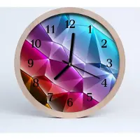 Tulup Holzuhr 20fi cm wanduhr - Muster 3d Kunst