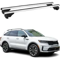 Omac Dachträger Grundtäger für Kia Sorento MQ4 X Line 2021-2025 75kg Alu Silber 2 tlg