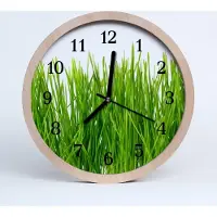Tulup Holzuhr 30fi cm wanduhr - Gras Gras