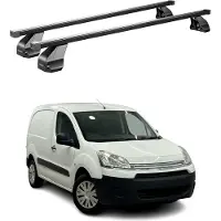Omac Menabo Dachträger Grundtäger für Citroen Berlingo 2008-2018 75kg Stahl Schwarz