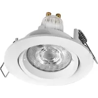 Osram Spot Set Twistlock LED Einbaustrahler Flexibel Weiß, 2,6W 2700K Warmweiß, Aluminium, Twistlock-System